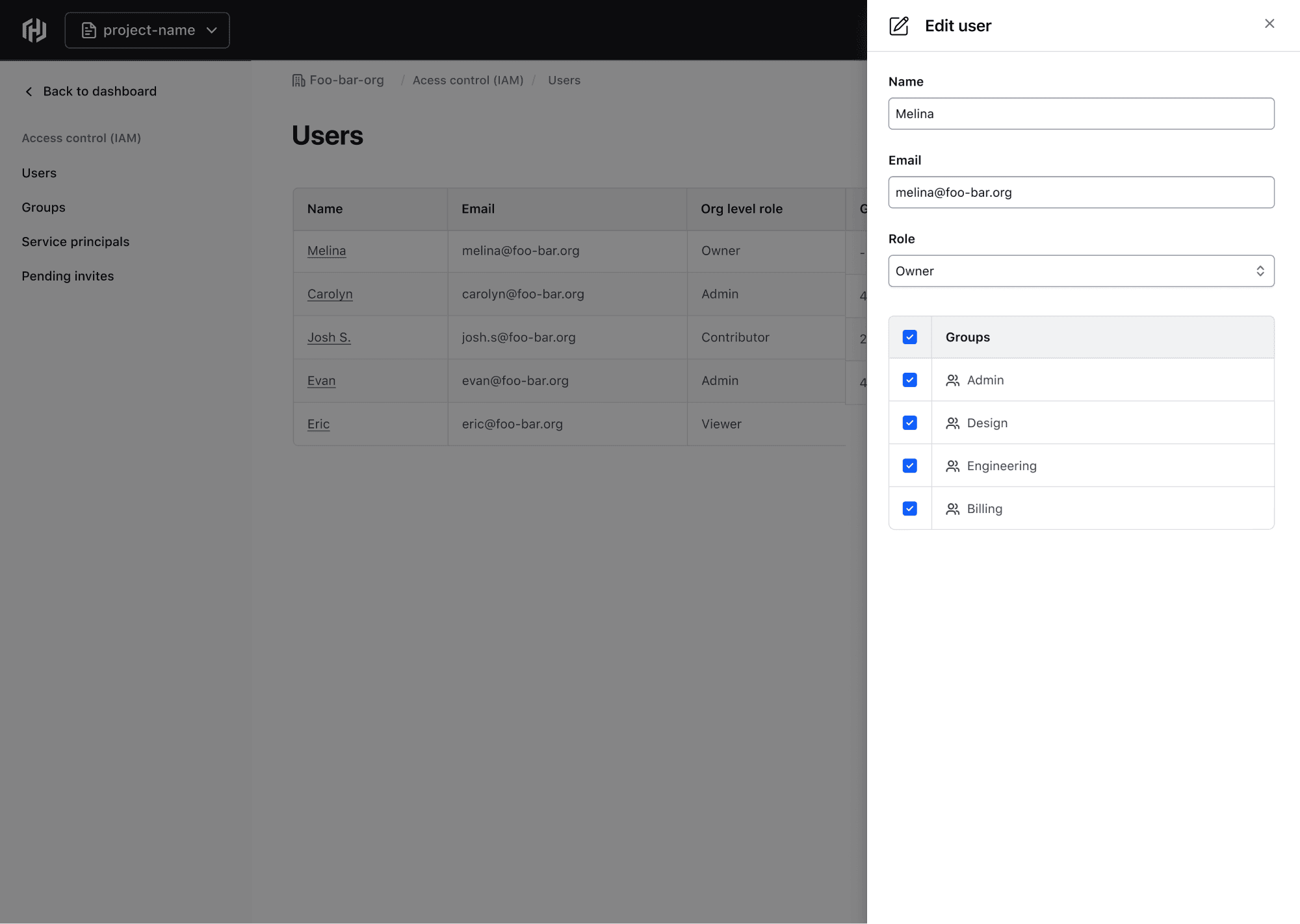 Form within a Flyout